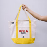 Canvas Tote Bag Natural/Yellow